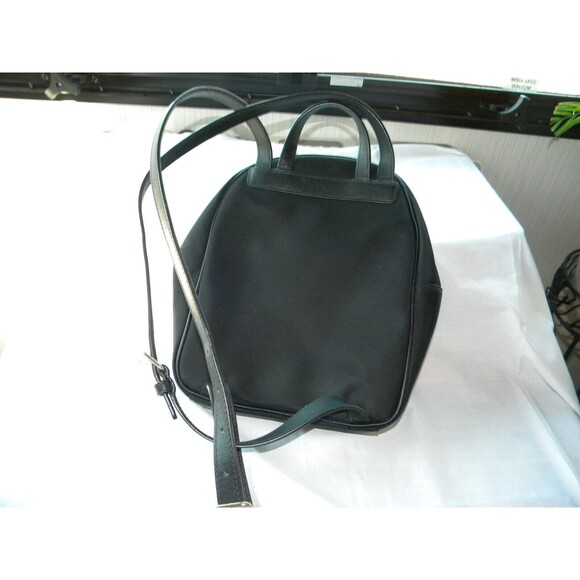 KATE SPADE CHELSEA NYLON MINI SMALL BACKPACK BLACK TOTE TRAVEL BAG PURSE - Picture 4 of 12